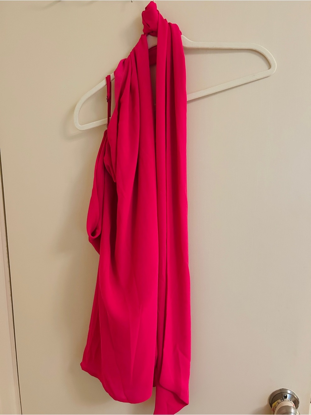 Lulus Women's Fuchsia One-Shoulder Dress